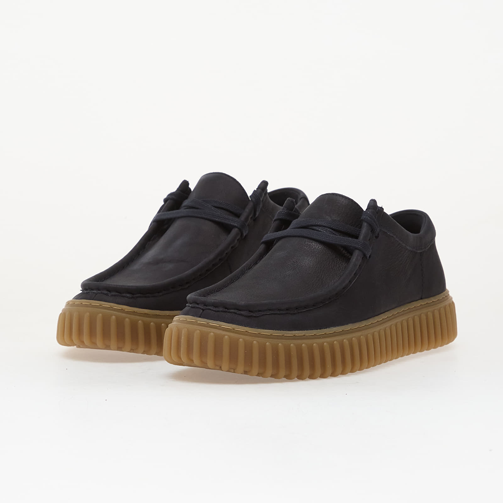 Pánské tenisky a boty Clarks Torhill Lo Navy Leather