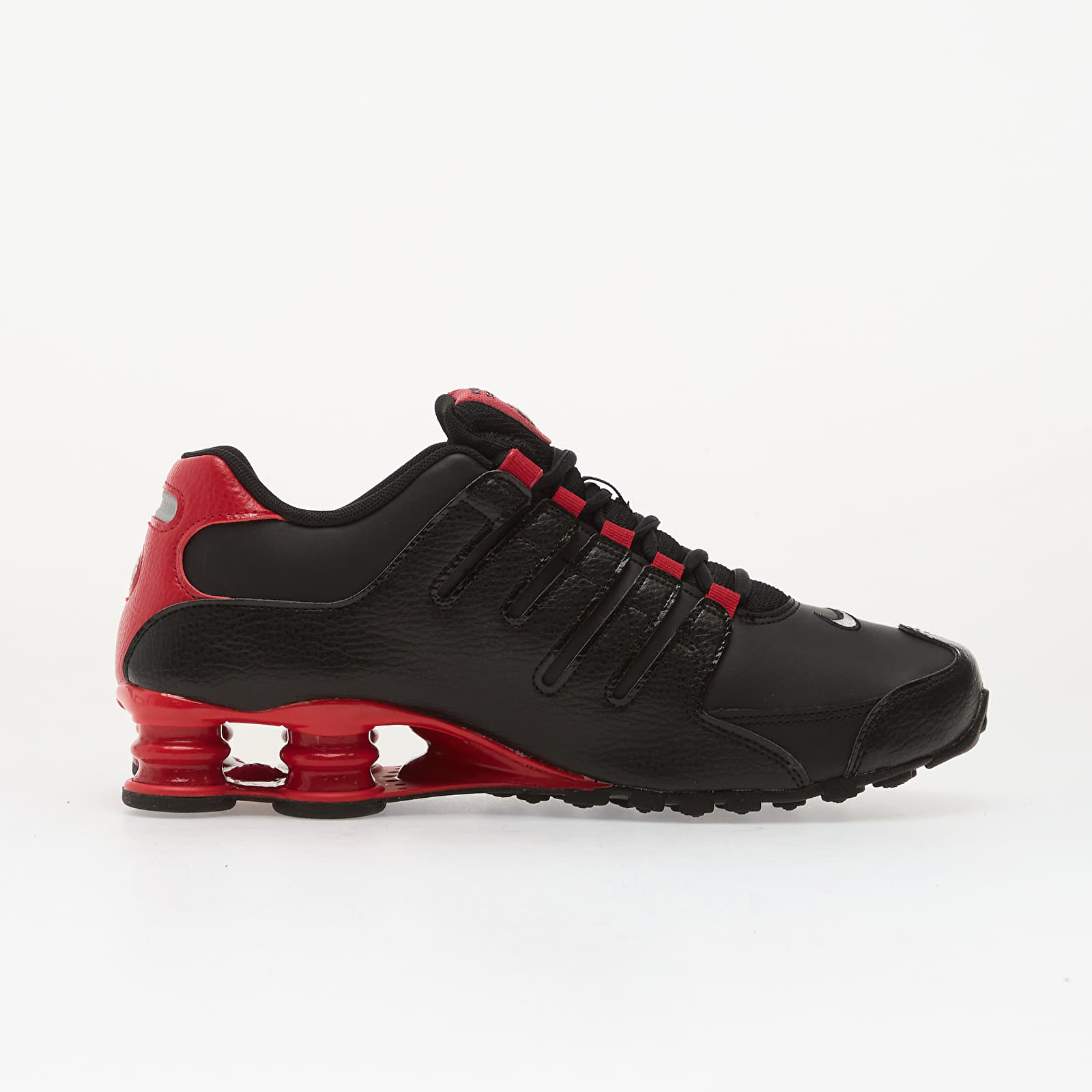 Meeste kingad Nike Shox Nz Black/ Flt Silver-Gym Red
