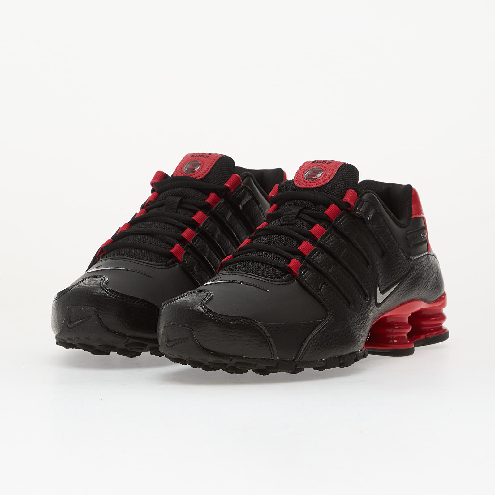 Meeste kingad Nike Shox Nz Black/ Flt Silver-Gym Red