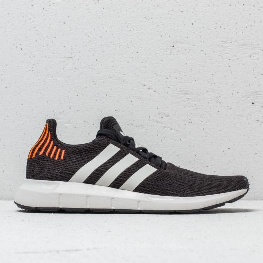 Adidas swift run black orange & white shoes hot sale