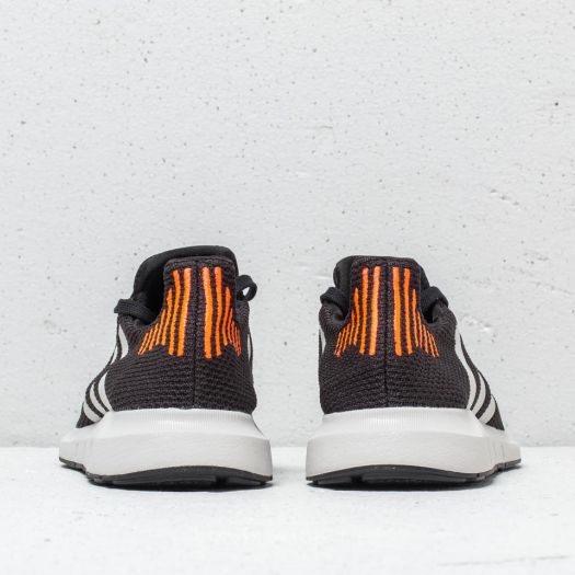Adidas swift run black orange & white shoes hot sale