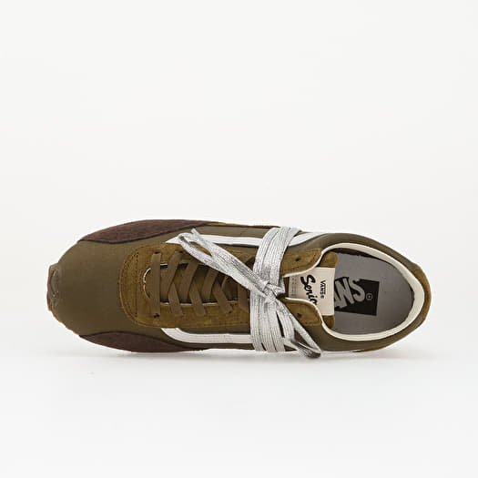 Vans LX SLP Trainer Pig Suede Olive | Footshop