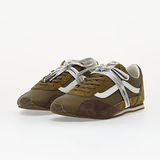 Vans LX SLP Trainer Pig Suede Olive | Footshop