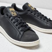 Men s shoes adidas Stan Smith Premium Core Black Core Black Gold Metallic Footshop