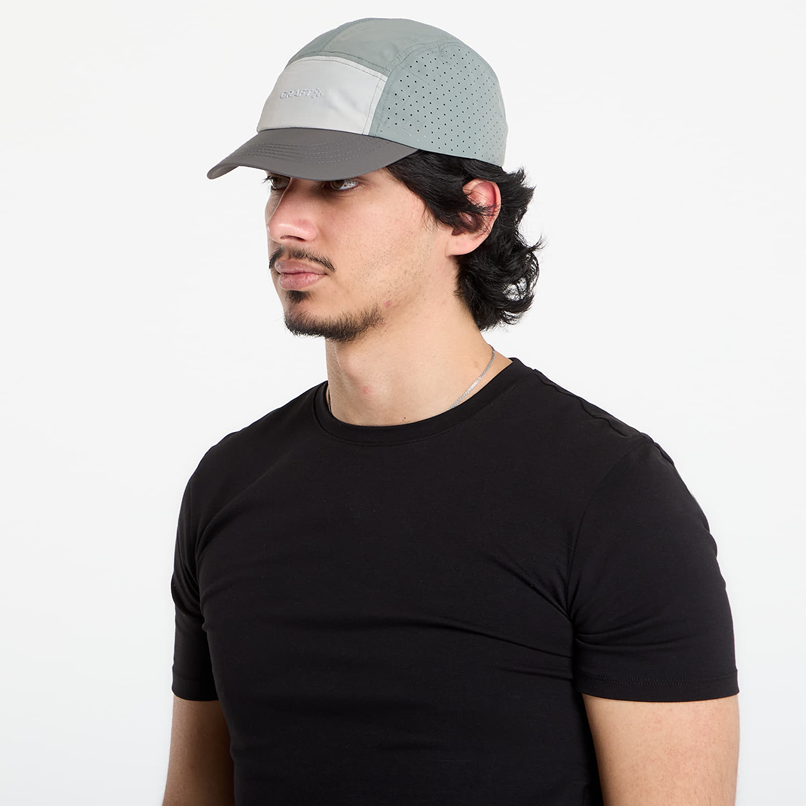 Kepsar för män Craft Hypervent Run Cap Norit/ Grey