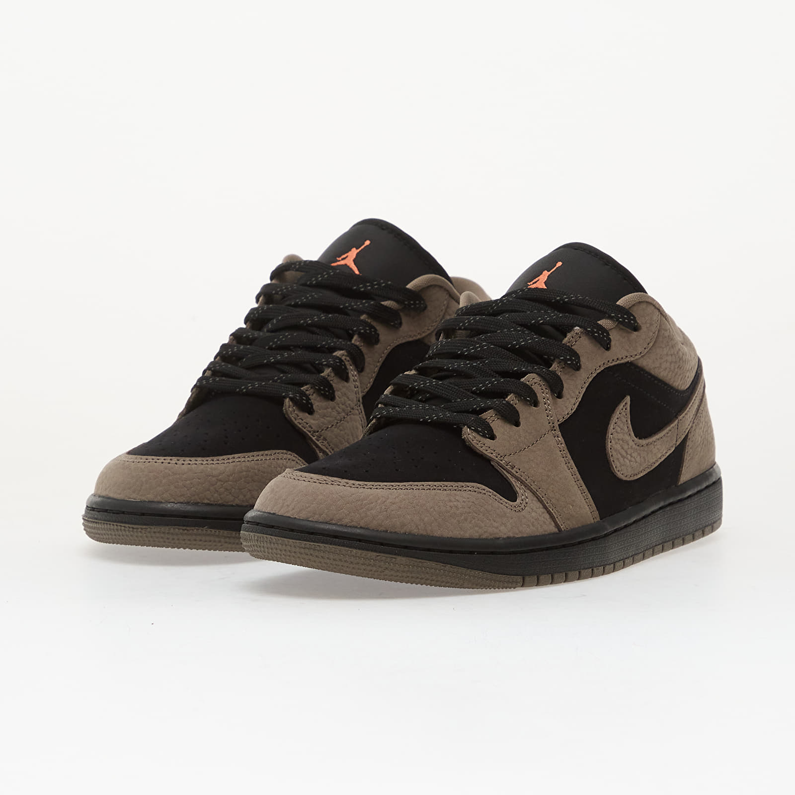 Zapatillas Hombre Air Jordan 1 Low Se Black/ Olive Grey-Lt Wild Mango