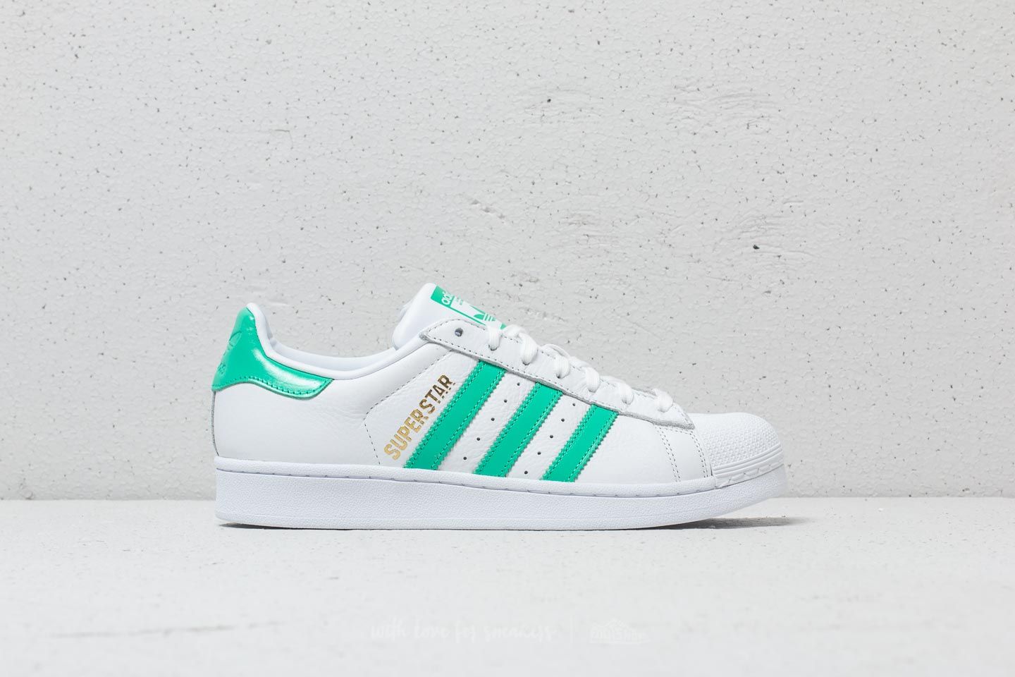 Men s shoes adidas Superstar Cloud White Hi Res Green Gold Metallic Footshop