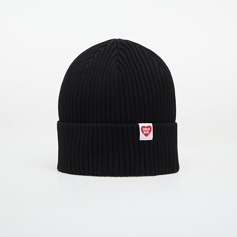 HUMAN MADE Cotton Rib Beanie Black