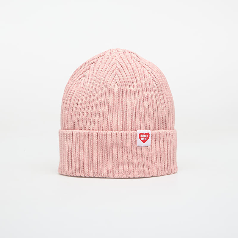 HUMAN MADE Cotton Rib Beanie Pink