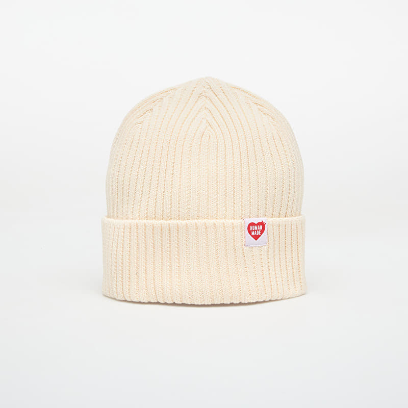 HUMAN MADE Cotton Rib Beanie White