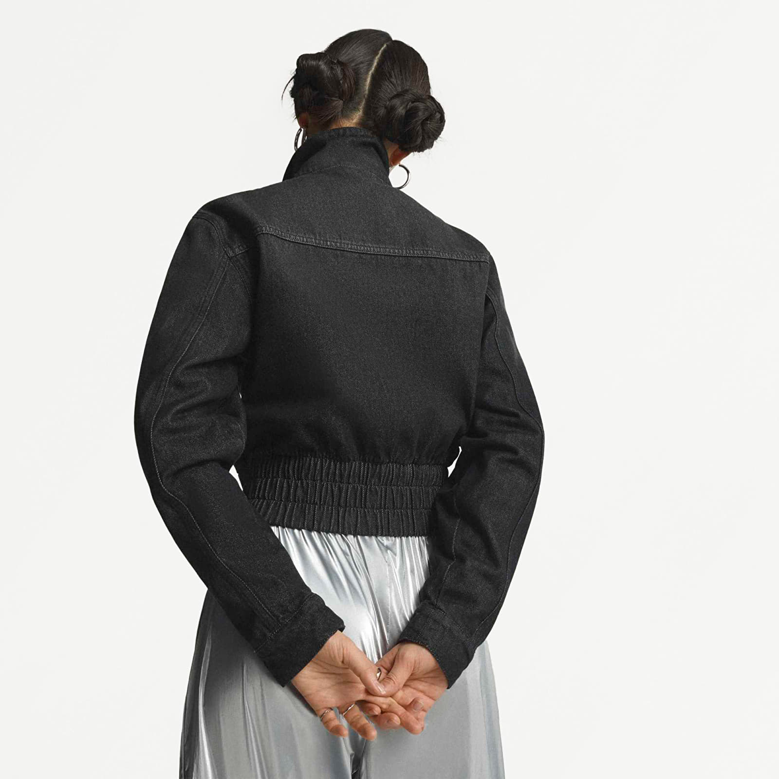 Damesjassen adidas Denim Tracktop True Black Denim
