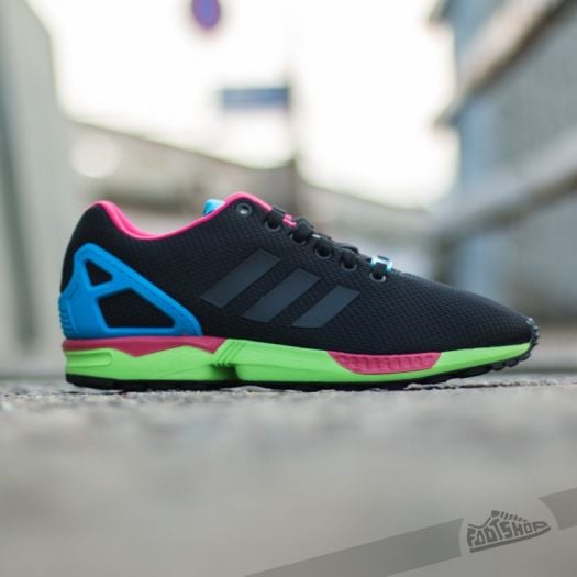 Men s shoes adidas ZX Flux Core Black Core Black Solar Green Footshop
