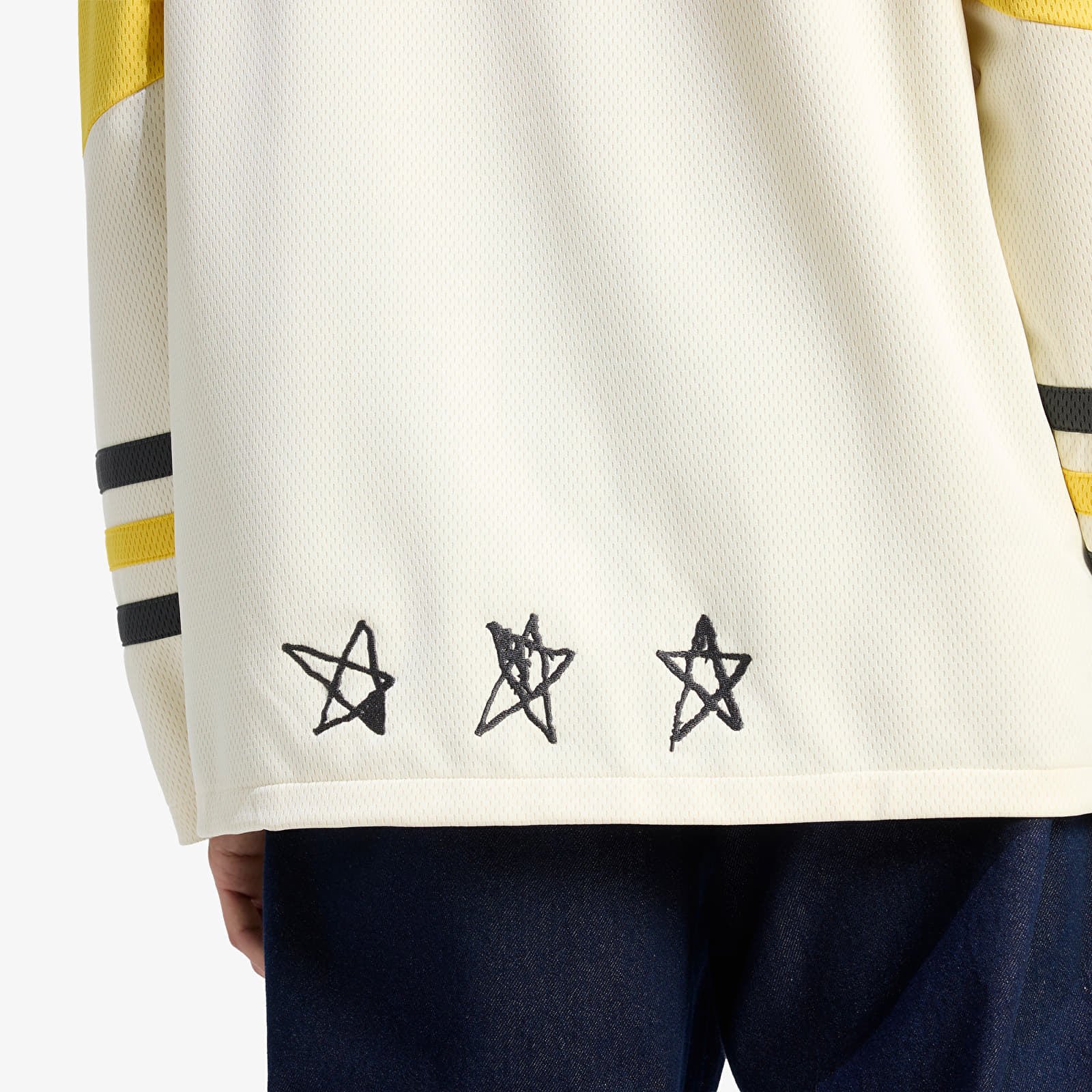 Moški dresi adidas Hockey Long Sleeve Jersey Eqt Yellow/ Pure Ruby