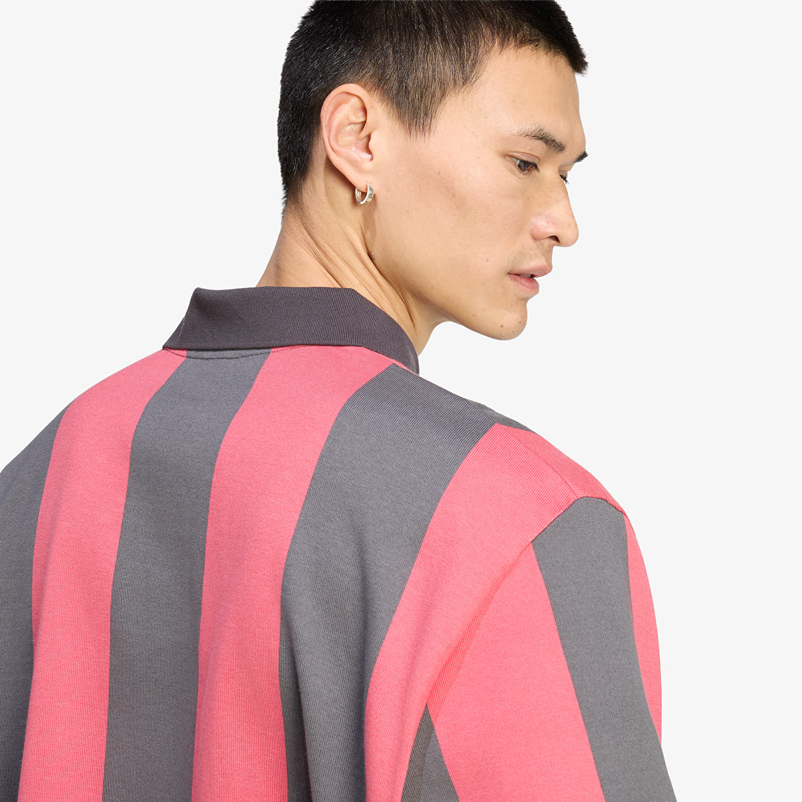 Men's T-shirts adidas Graphic Long Sleeve Polo Shirt Utility Black/ Cream White