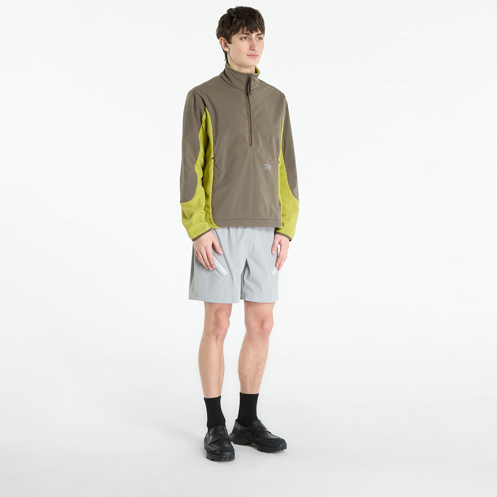 Puloverji   Pas Normal Studios Off-Race Light Fleece Half-Zip Moss Green