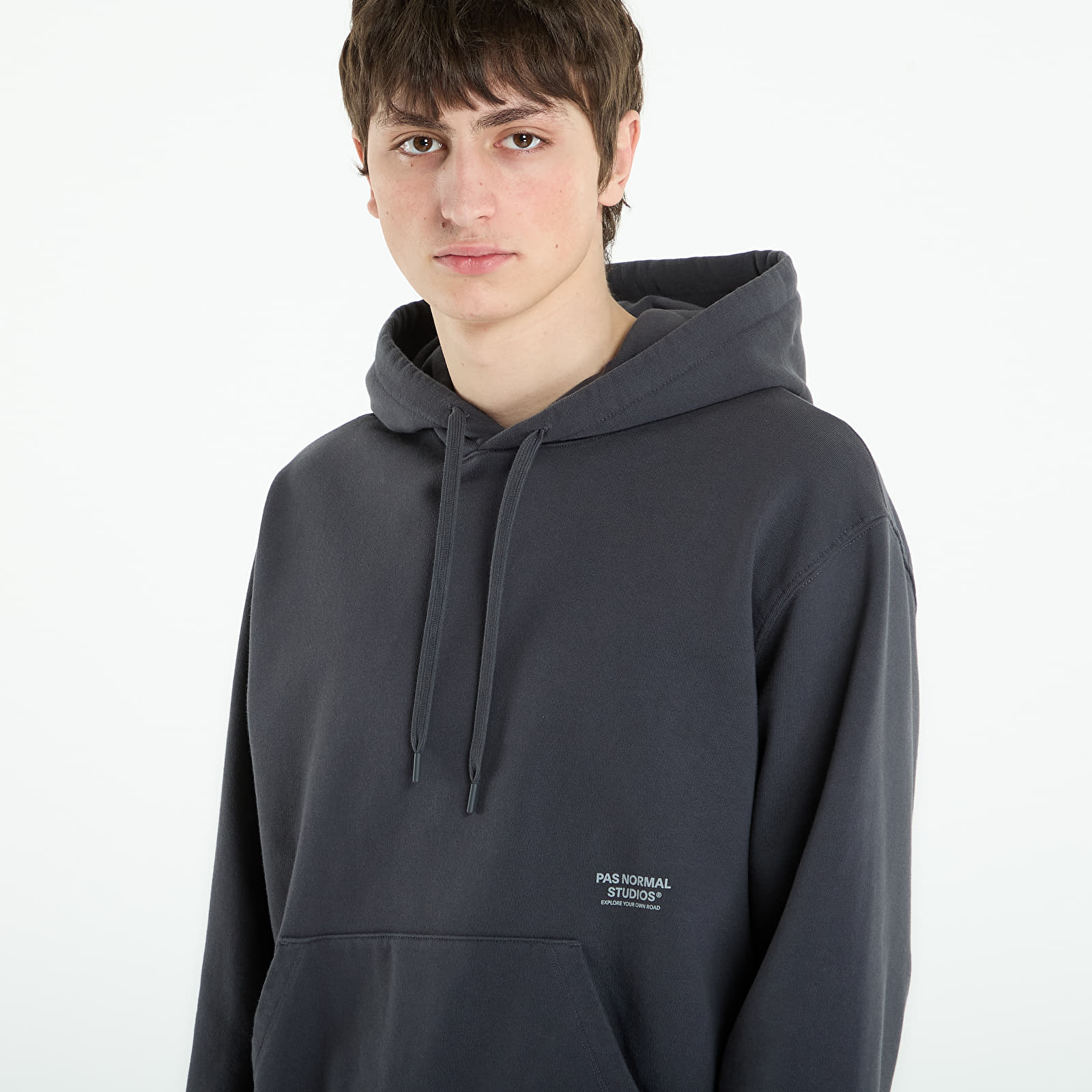 Puloverji   Pas Normal Studios Off-Race Graphic Hoodie Dark Navy