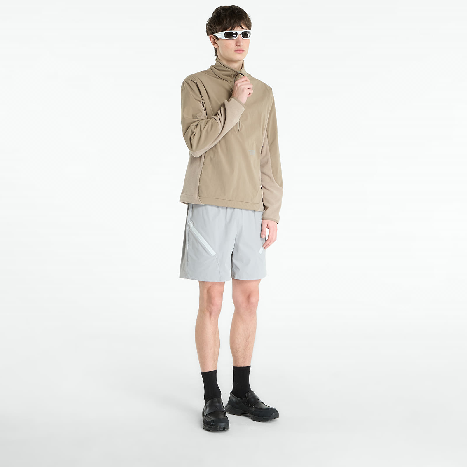 Puloverji   Pas Normal Studios Off-Race Light Fleece Half-Zip Beige