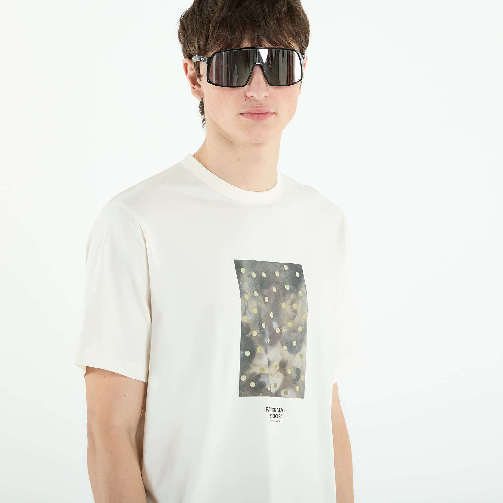   Μπλούζες Pas Normal Studios Off-Race Cotton Tech Graphic T-Shirt Off White