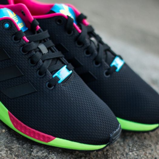 adidas ZX Flux Core Black Core Black Solar Green