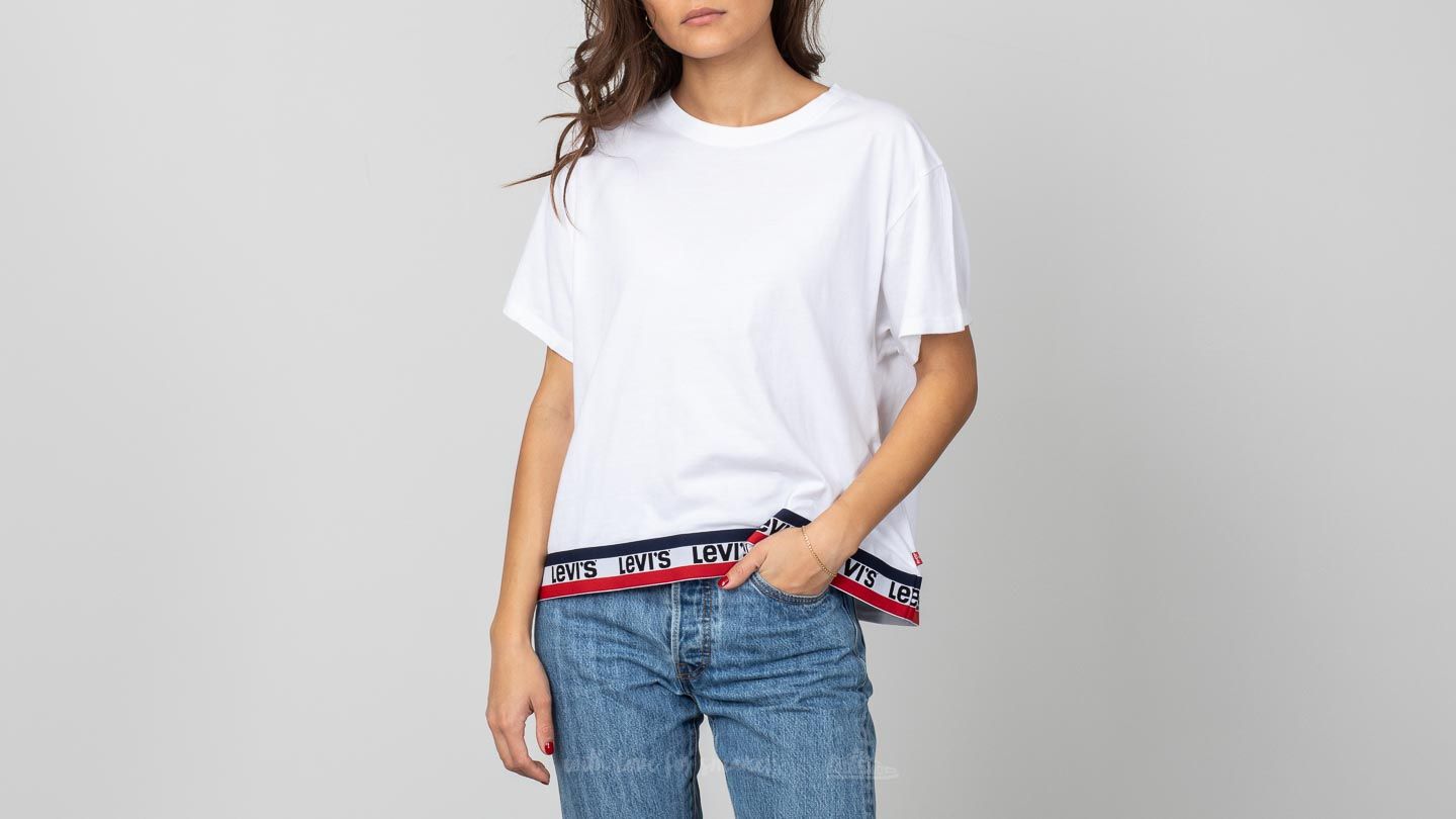 Pólók Levi's® Graphic J. V. Tee White