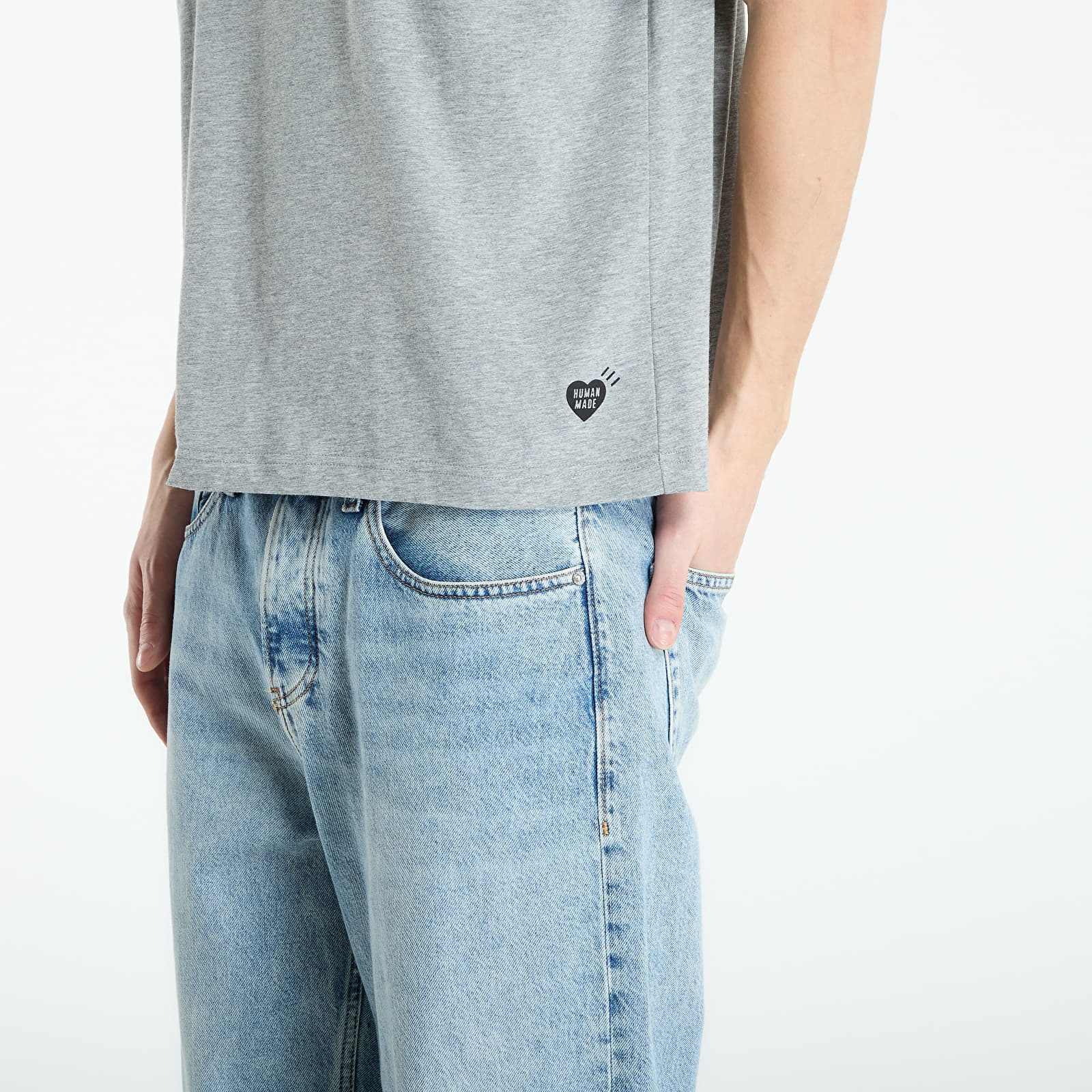 Majice T-shirt HUMAN MADE 3-Pack T-Shirt Set UNISEX Gray