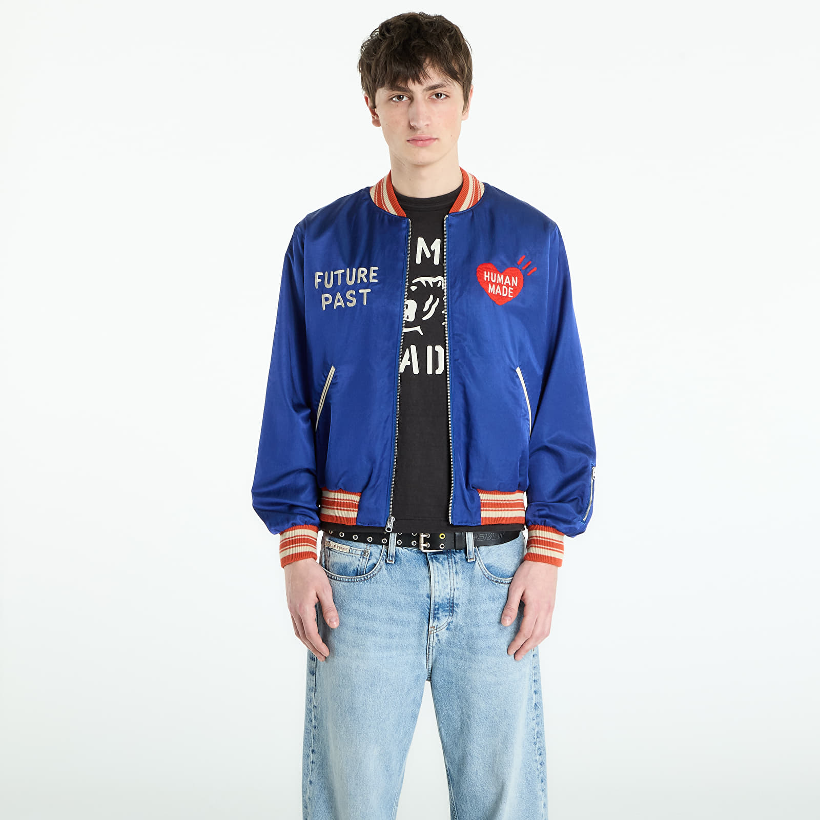 Jakne  HUMAN MADE Satin Jacket UNISEX Blue