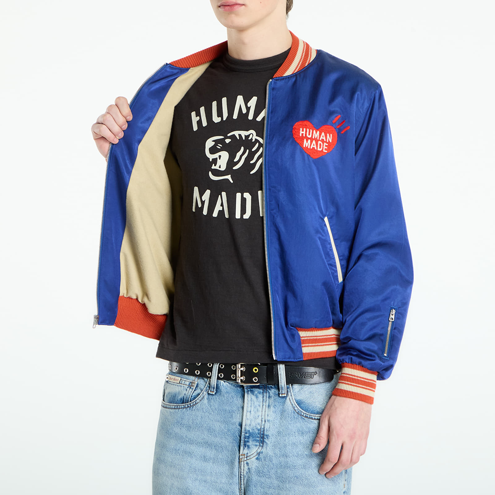 Jakne  HUMAN MADE Satin Jacket UNISEX Blue