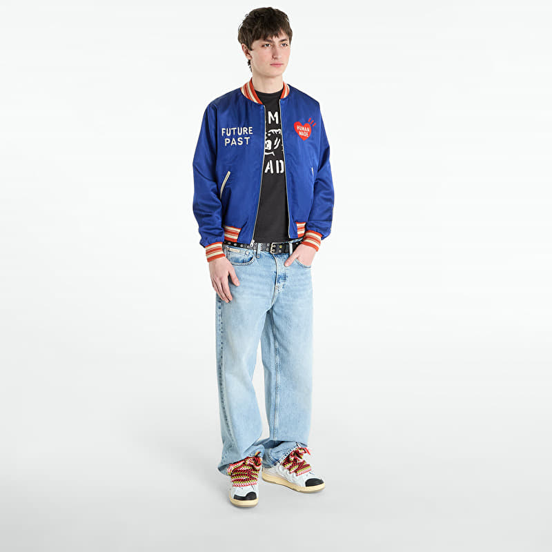 HUMAN MADE Satin Jacket UNISEX Blue | Footshop
