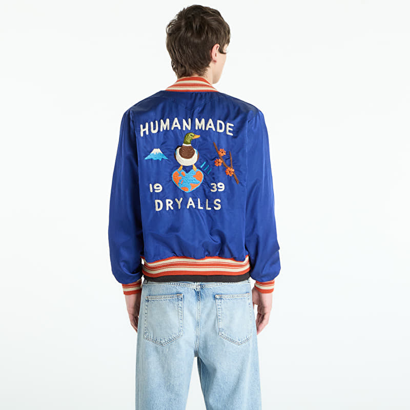 HUMAN MADE SATIN JACKET Mサイズ HUMAN MADE Satin Jacket UNISEX Blue | Footshop