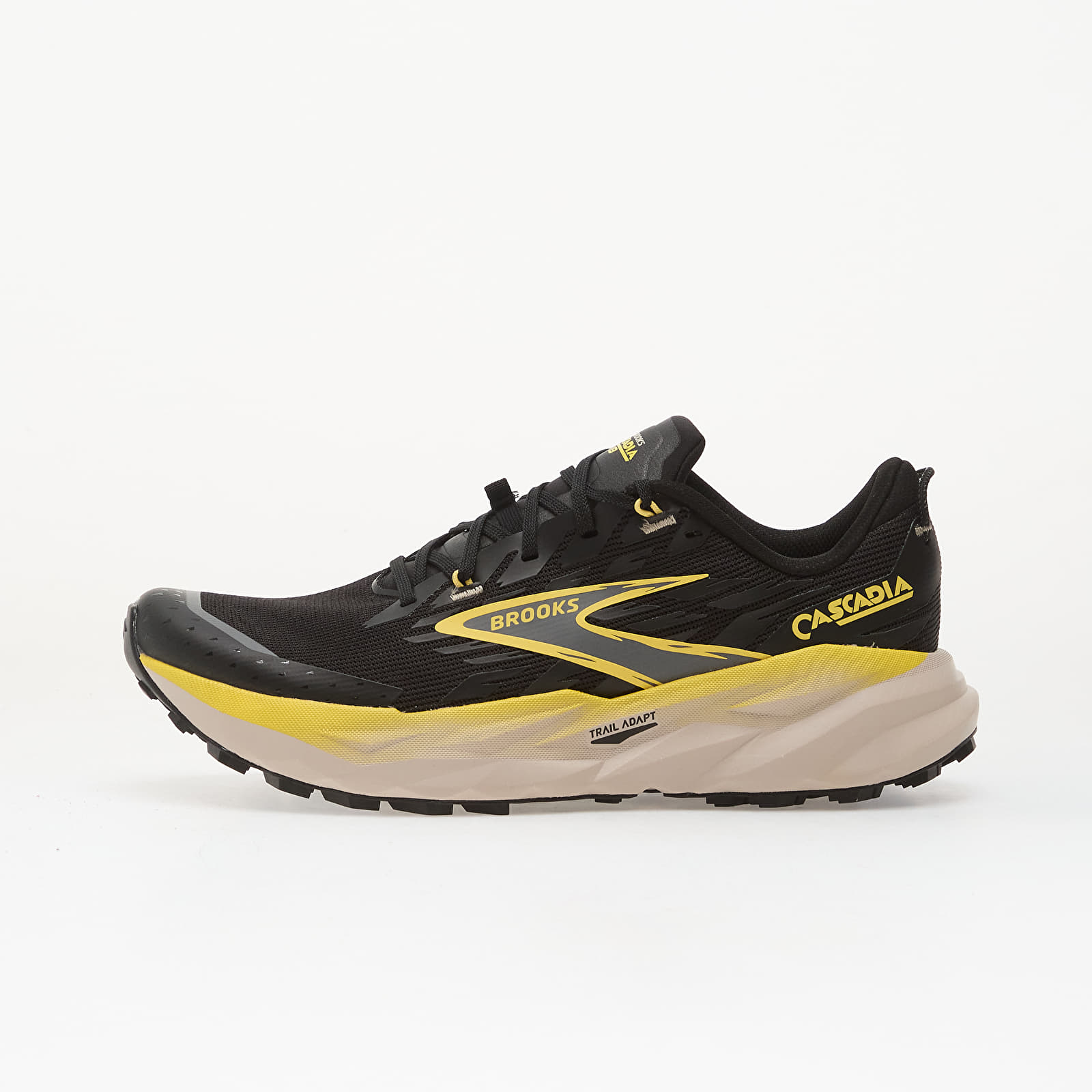 Herren Sneaker und Schuhe Brooks Cascadia 19 M Black/ Yellow/ Chateau
