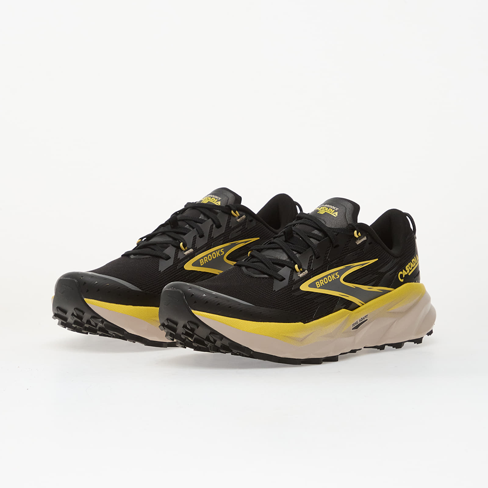 Herren Sneaker und Schuhe Brooks Cascadia 19 M Black/ Yellow/ Chateau