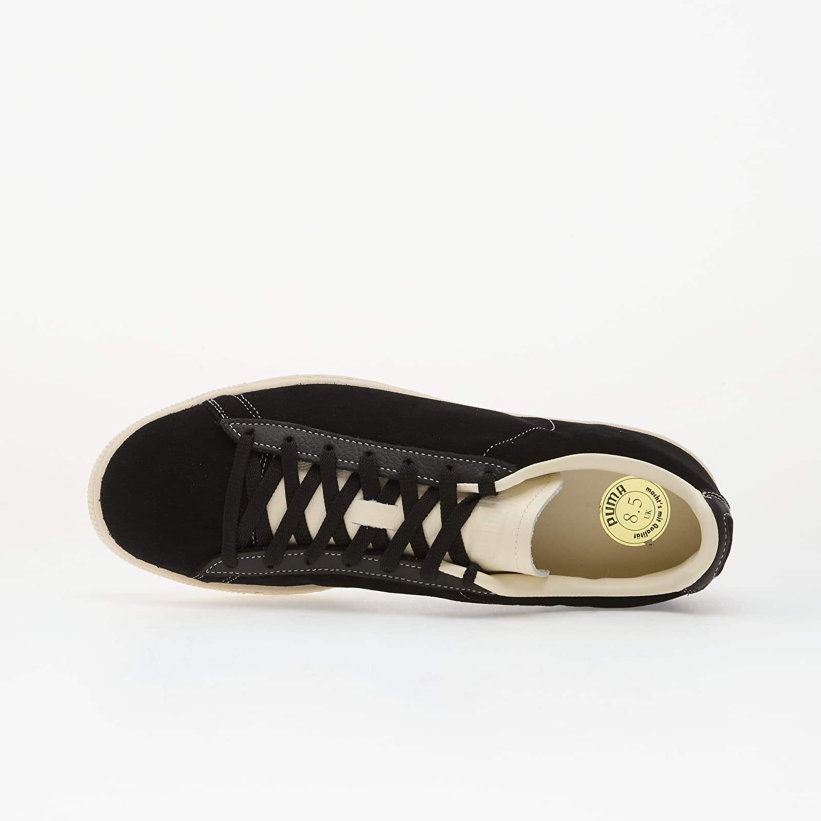 Sapatos de homem Puma Suede Icons Puma Black-Frosted Ivory