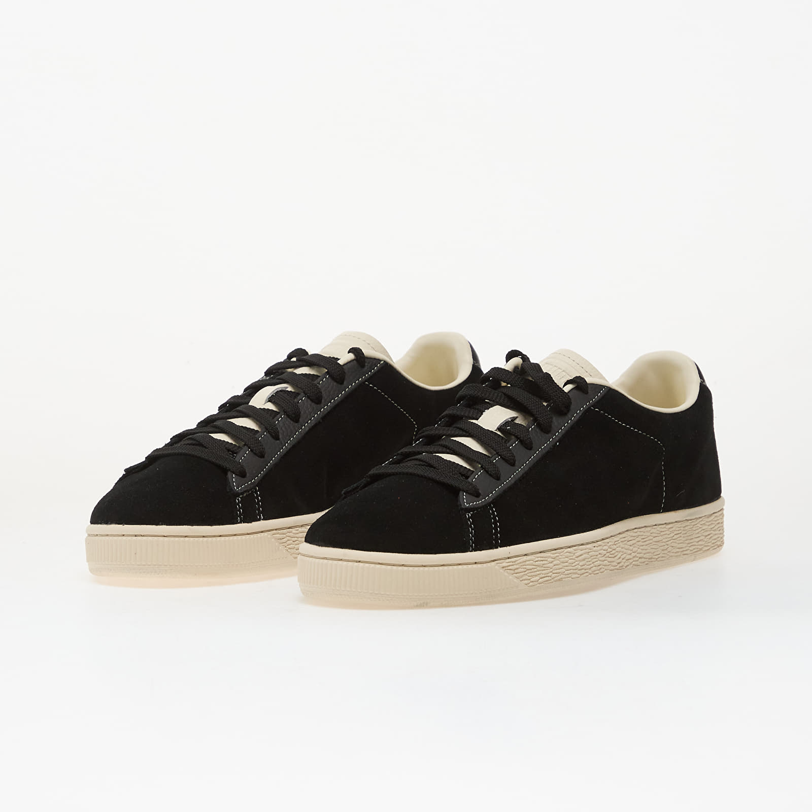 Sapatos de homem Puma Suede Icons Puma Black-Frosted Ivory