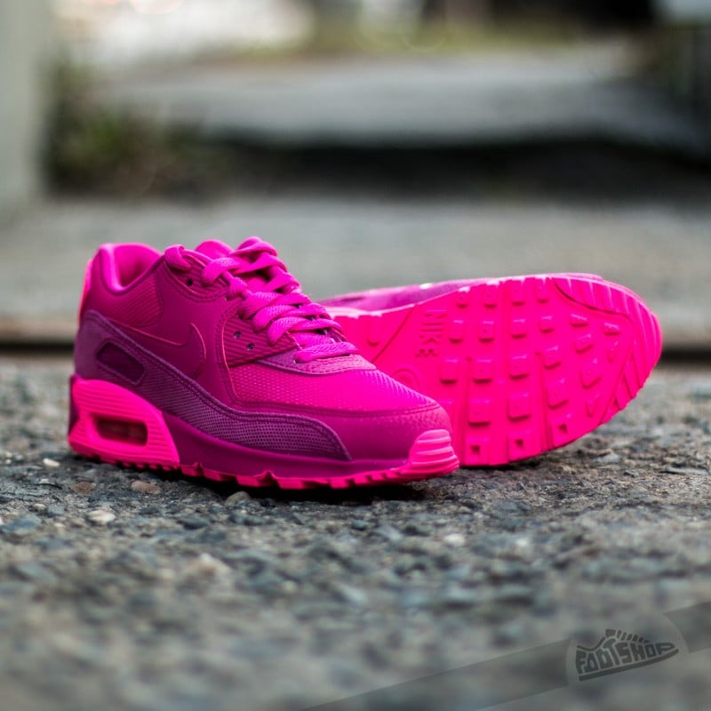 Skor för kvinnor WMNS Air Max 90 Premium Rieberry/Pink Pow