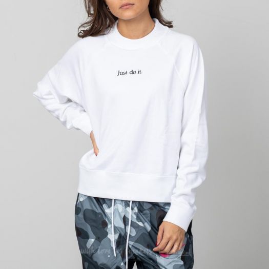 Nike women's sportswear newsprint crew pullover top