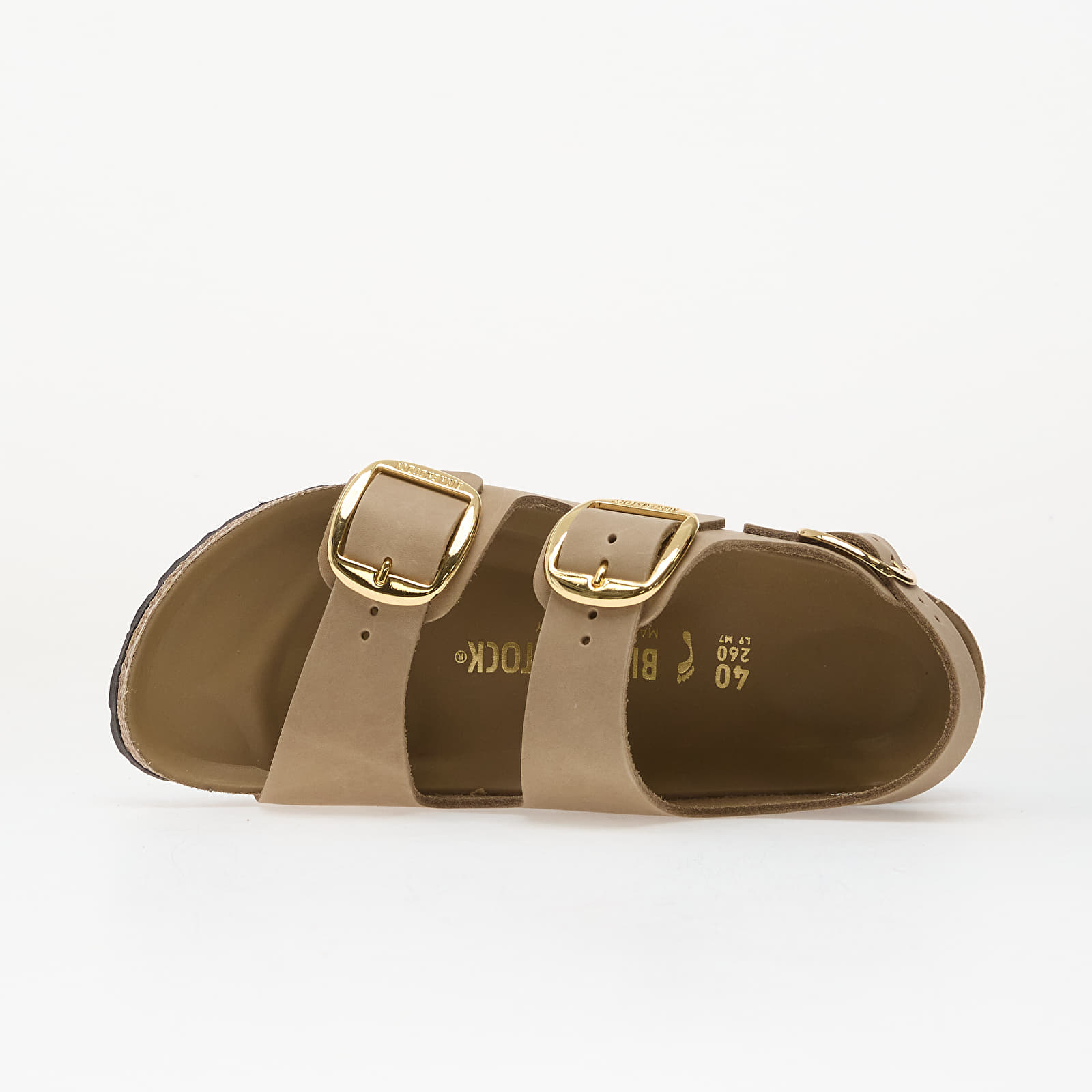 Moteriška avalynė Birkenstock Milano Big Buckle Oiled Leather Women Tabacco Brown