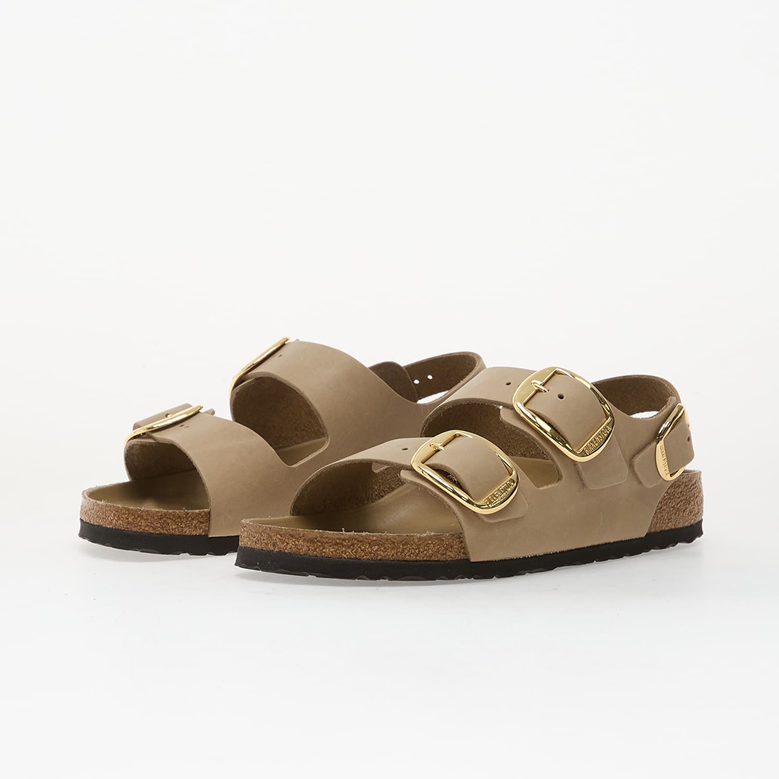 Moteriška avalynė Birkenstock Milano Big Buckle Oiled Leather Women Tabacco Brown