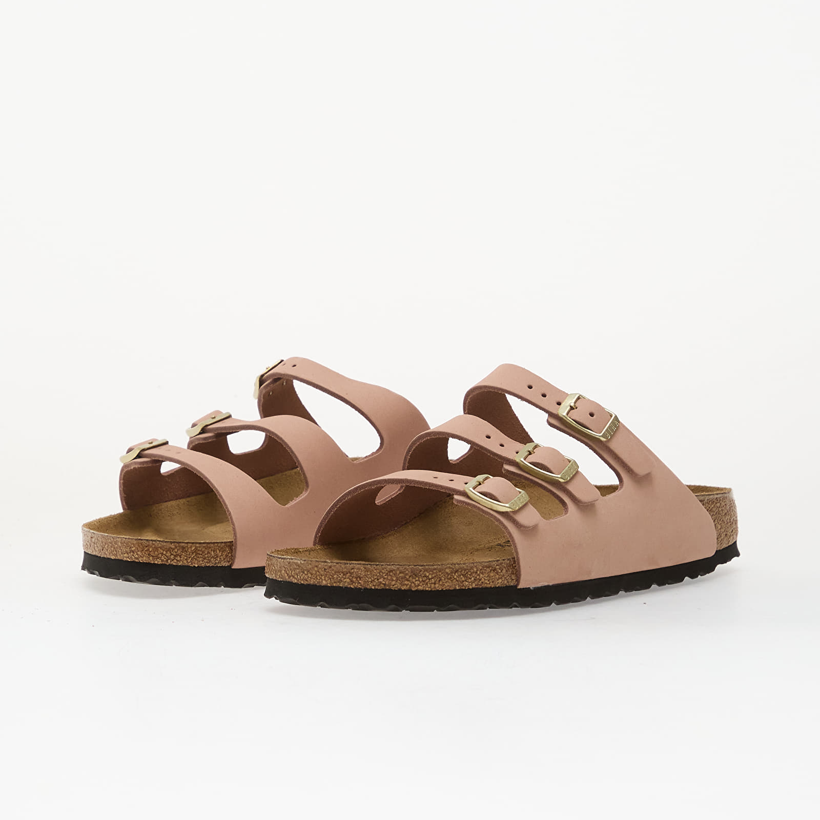 Dámské tenisky a boty Birkenstock Florida Nubuck Leather Women Soft Pink