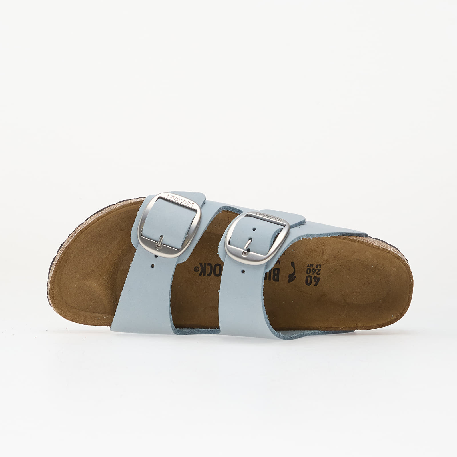 Dámske topánky a tenisky Birkenstock Arizona Big Buckle Nubuck Leather Women Baby Blue