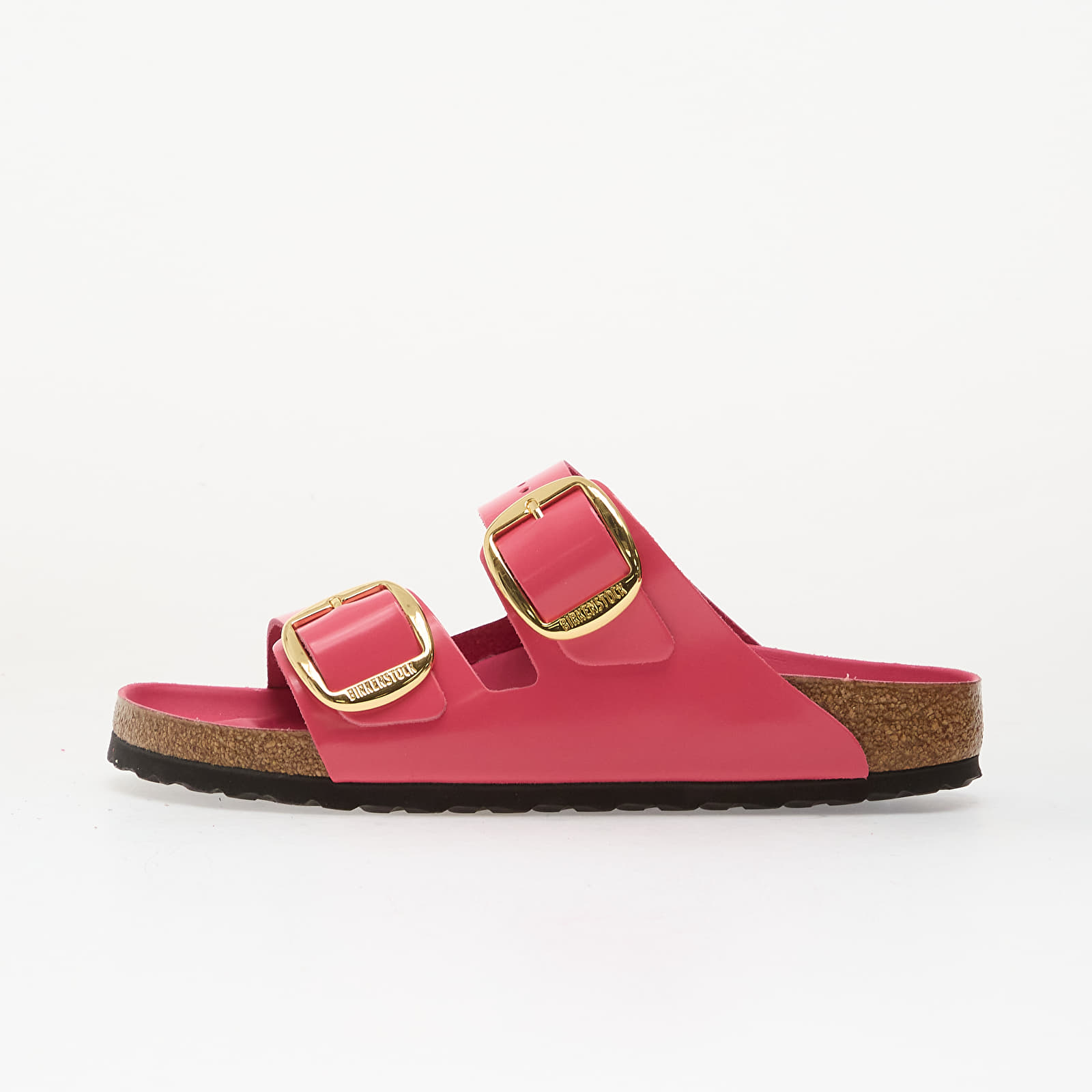 Chaussures et baskets femme Birkenstock Arizona Big Buckle Natural Leather Patent Women High-Shine Fuchsia Tulip