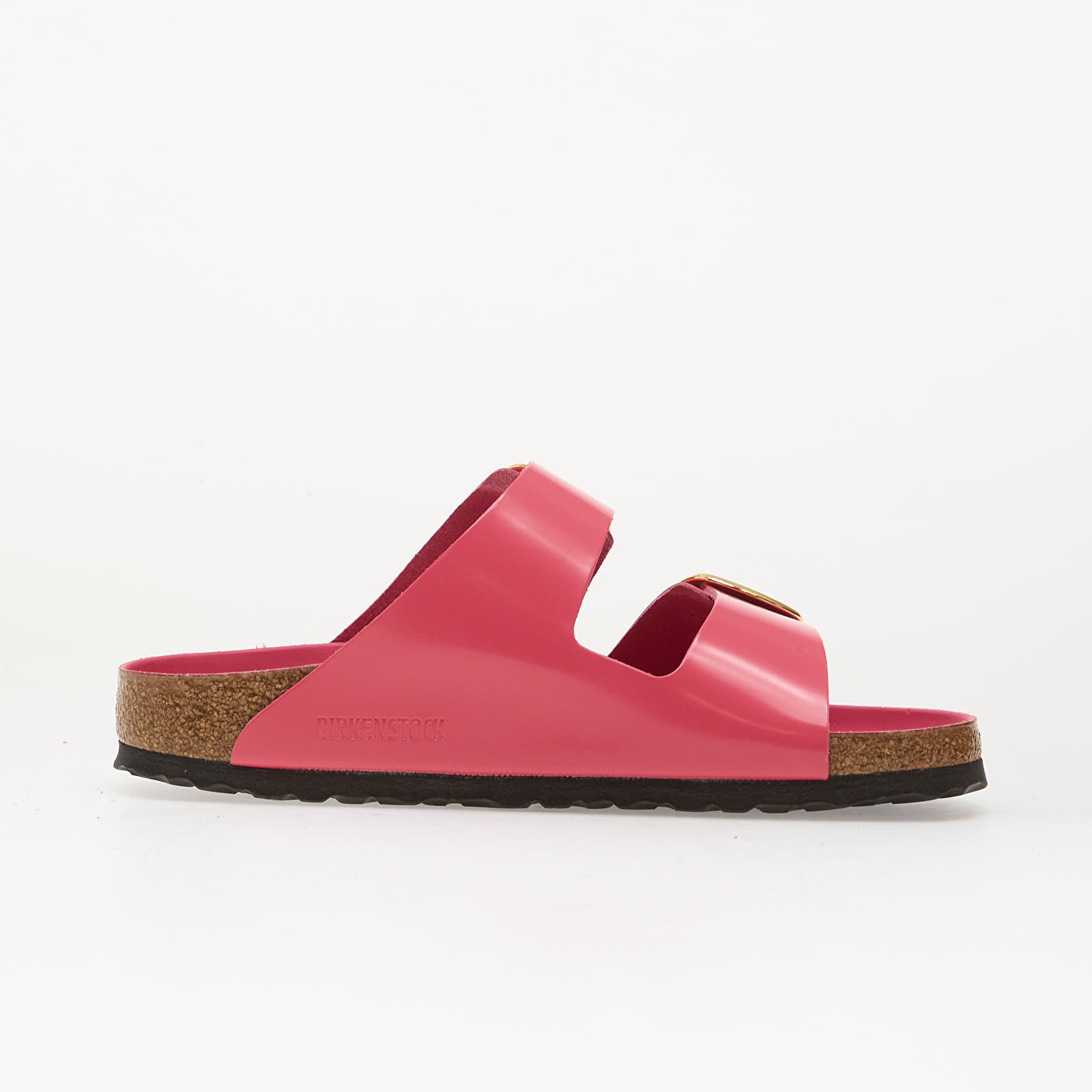 Chaussures et baskets femme Birkenstock Arizona Big Buckle Natural Leather Patent Women High-Shine Fuchsia Tulip
