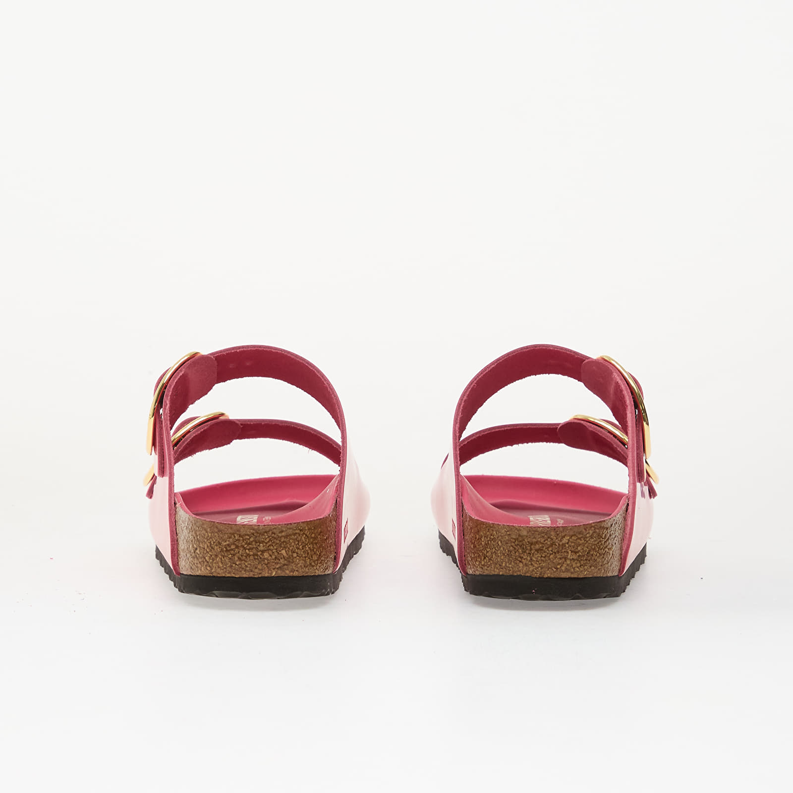 Chaussures et baskets femme Birkenstock Arizona Big Buckle Natural Leather Patent Women High-Shine Fuchsia Tulip