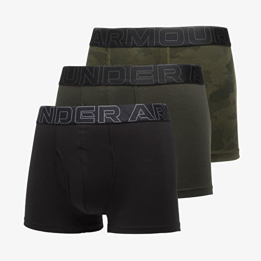 Under Armour Performance Cotton Print 3in 3-Pack Black