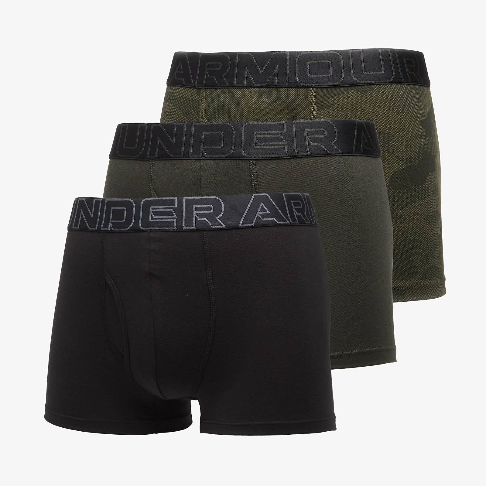 Szorty Under Armour Performance Cotton Print 3in 3-Pack Black