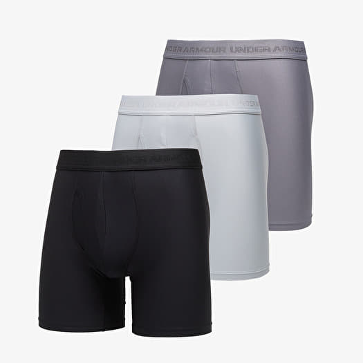 Boxerky Under Armour Performance Tech Mesh Mod 6in 3-Pack Gray