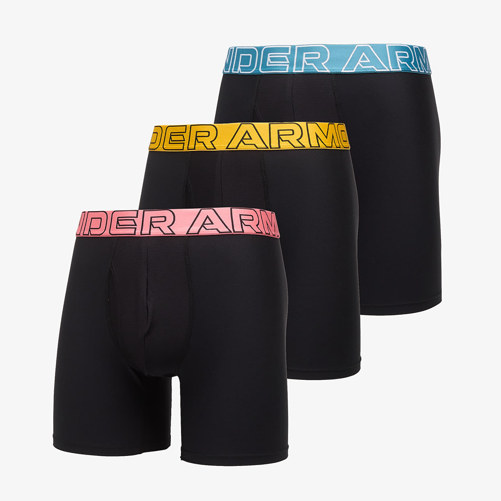Боксерки Under Armour Performance Tech Solid 6in 3-Pack Black XXL