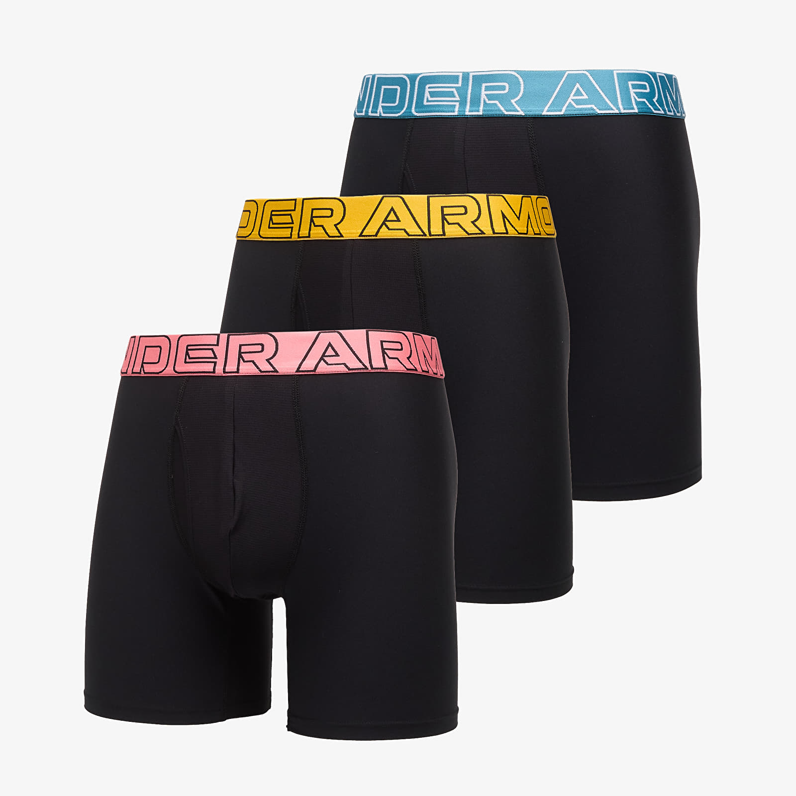 Boxershorts Under Armour Performance Tech Solid 6in 3-Pack Black