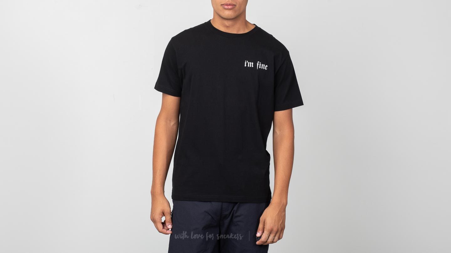 Majice i košulje WOOD WOOD Fine Tee Black