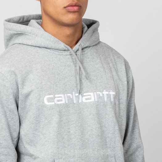 Sudaderas Carhartt WIP Hooded College Sweat Grey Heather/ White