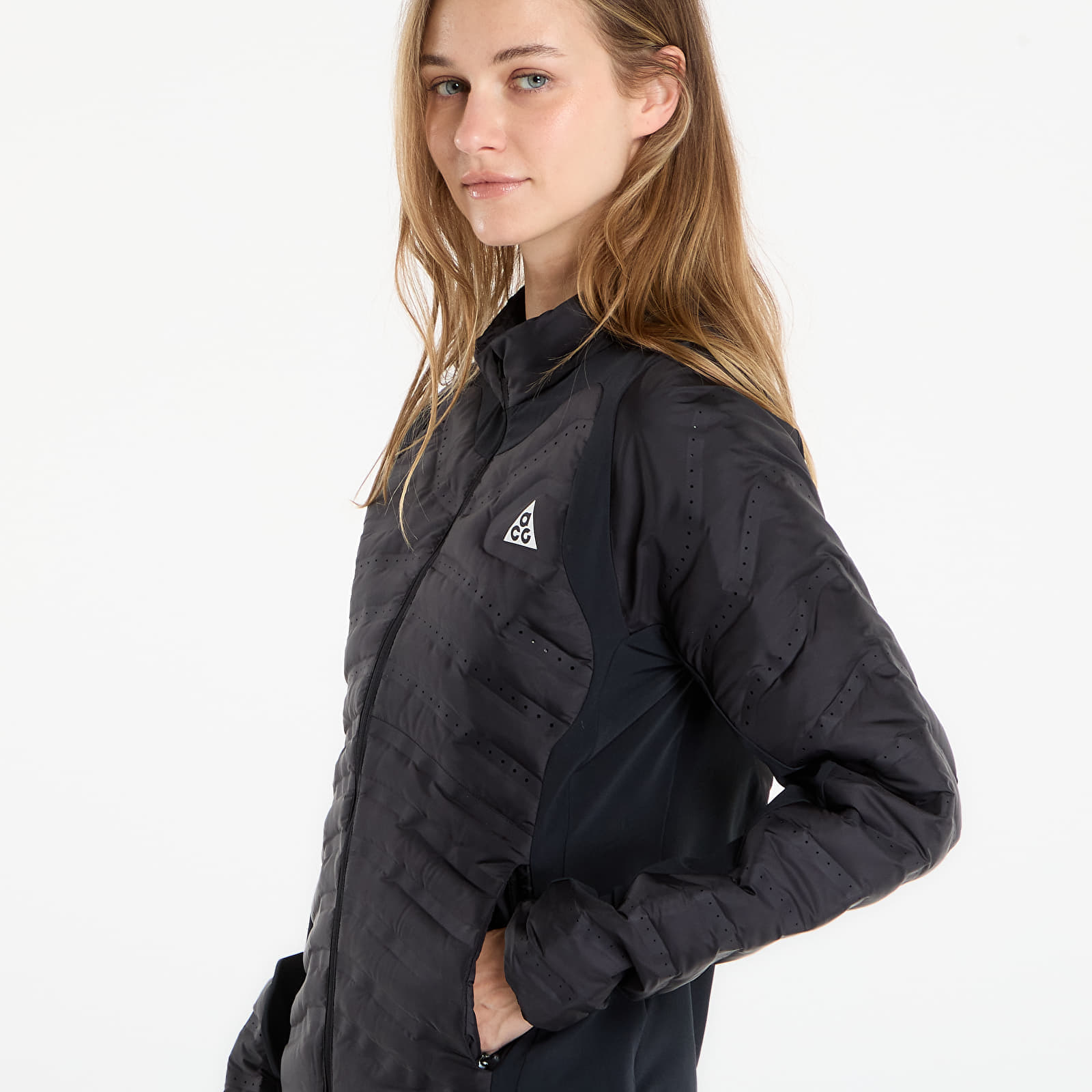  Jacket Nike Acg lava Loft Women's Therma-fit Trail Running Jacket Black/ Black/ Black/ Summit White S 